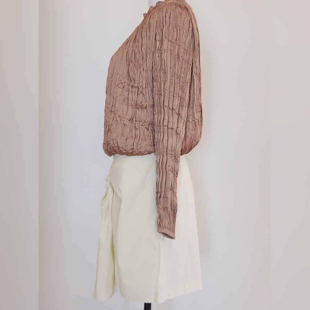 || REBECCA TAYLOR || Skorts cream knotted front cotton sz 6 - Picture 7 of 11